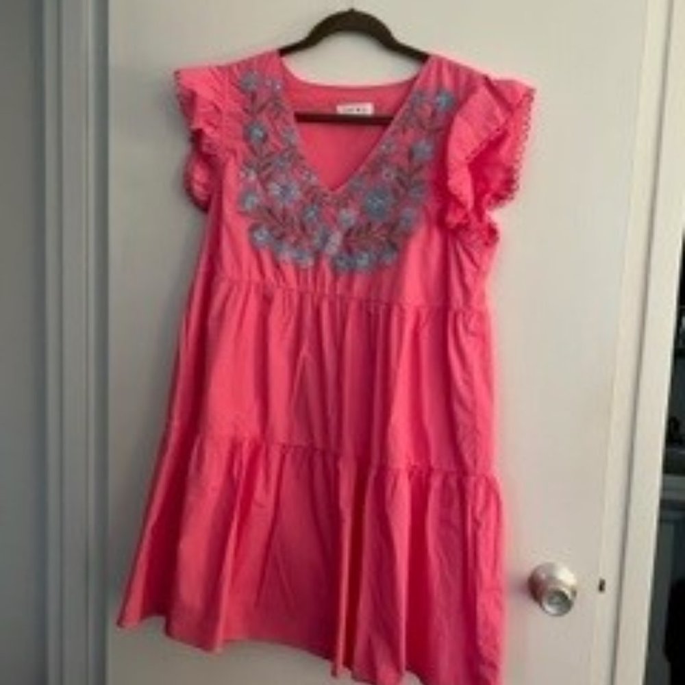 THML HOT PINK MINI DRESS